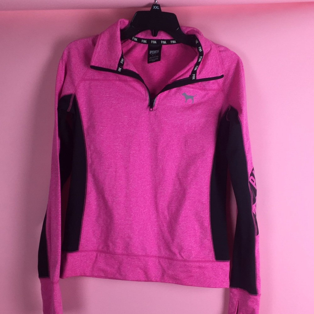 Victoria Secret Pink athletic half zip